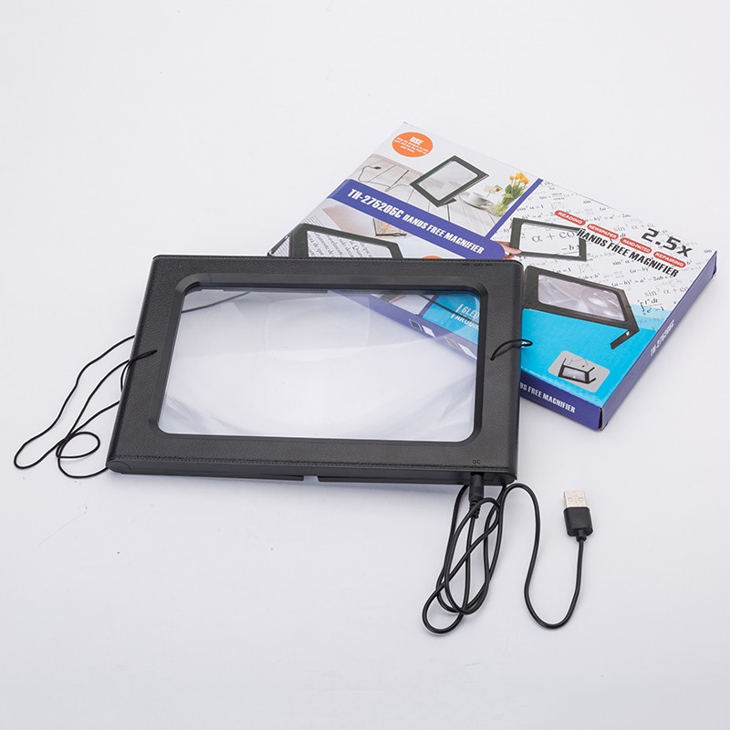 Multifuntional desktop magnifier 3x with 6 Led lights