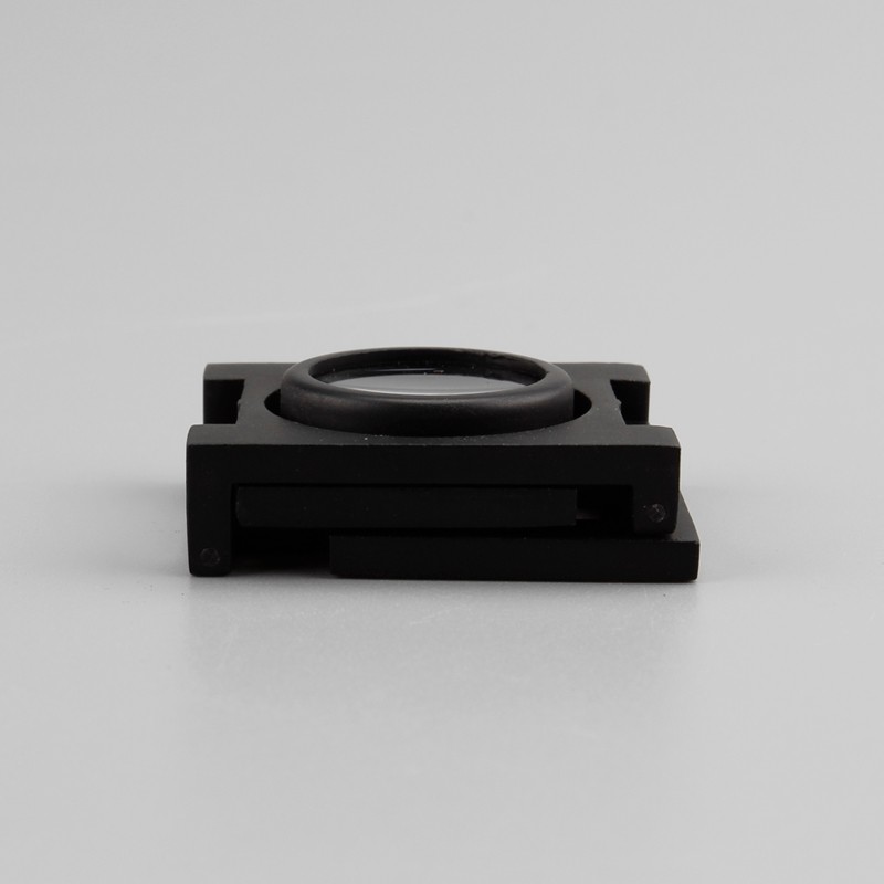 New design Mini Metal Linen tester magnifier Folding Magnifying Glass 20*15MM