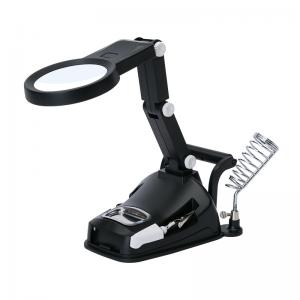 Multifuntional desktop LED magnifier 3x/4.5x  with USB