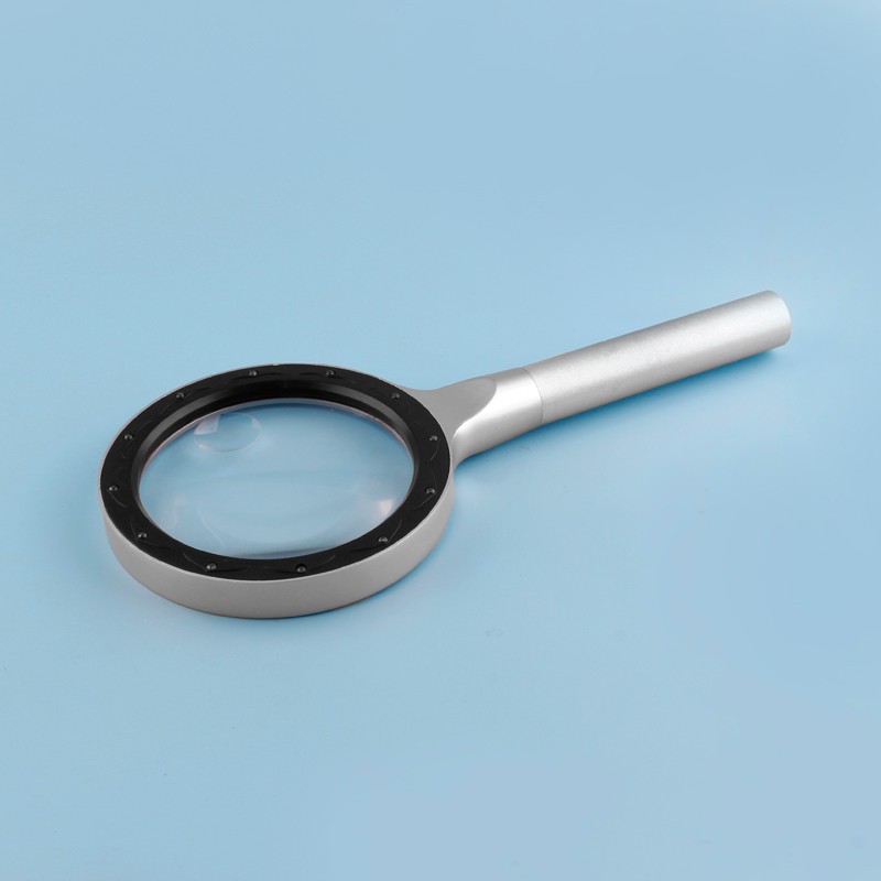 Zinc Alloy 12 LED Lights Reading Magnifying Glass  handheld magnifier 2.5/5X85MM