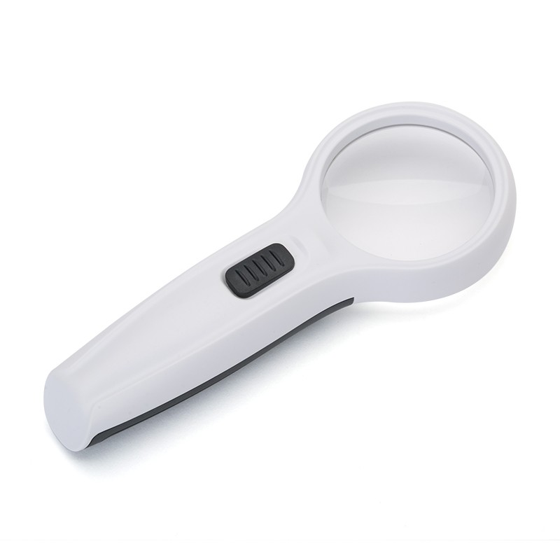 3 led lights handheld magnifier 3X62MM