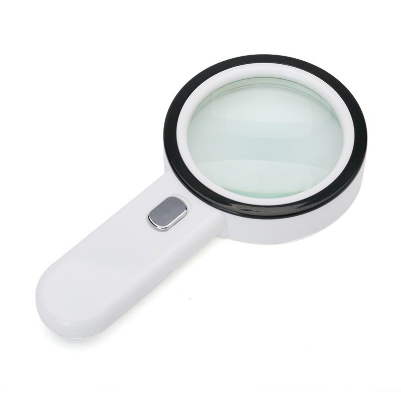  Factory portable handheld magnifier with 12 LED light led lighting 