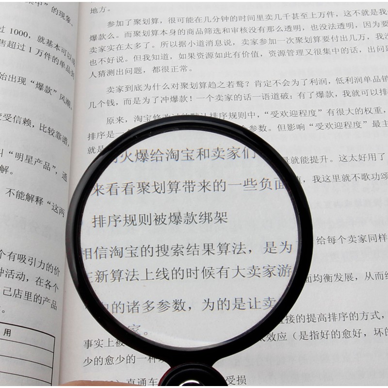 Hot sale portable pocket magnifying glass free-rotating loupe 5x60mm