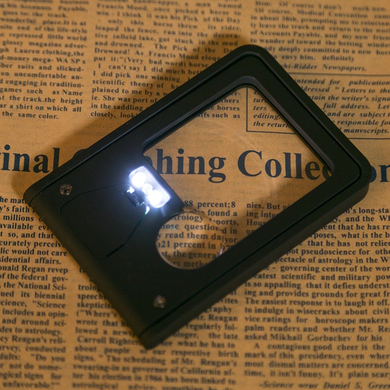 Mini handheld magnifier with led lighting portable magnifier