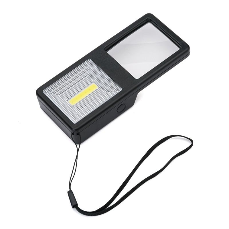 New design portable multifunction magnifier optical lens with led lighting lamp