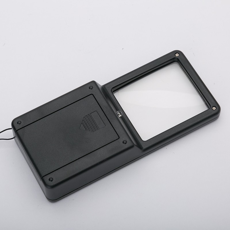 New design portable multifunction magnifier optical lens with led lighting lamp